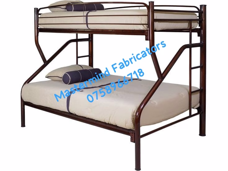 Metallic double bunk bed