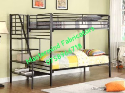 Metallic double bunk bed