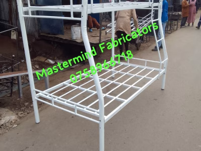 Metallic double bunk bed