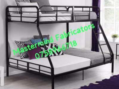 Metallic double bunk bed