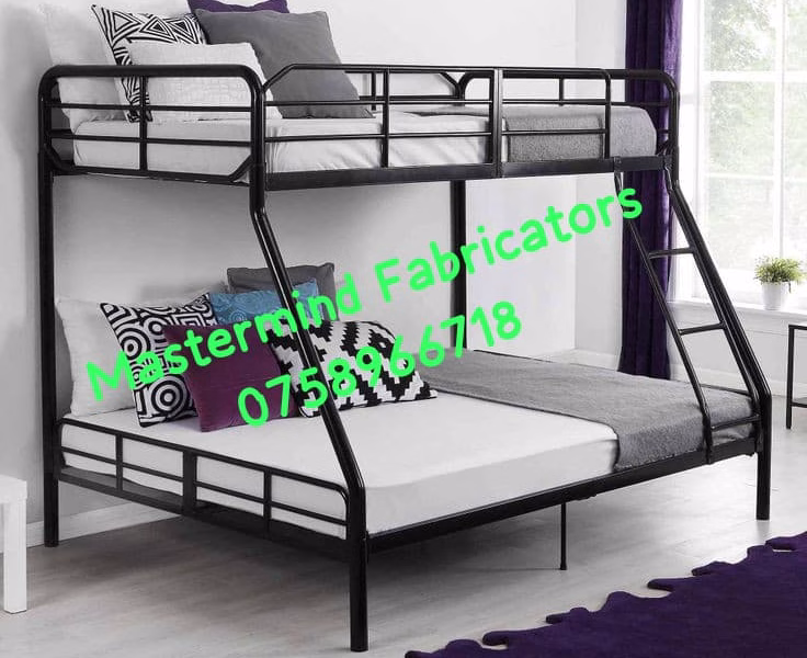 Metallic double bunk bed