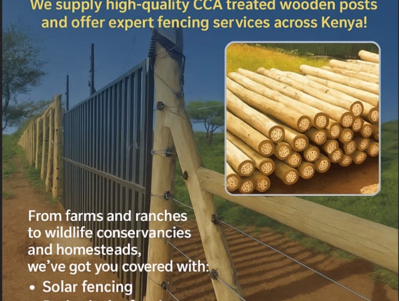CCA PRESSURE TREATED WOODEN FENCING POSTS