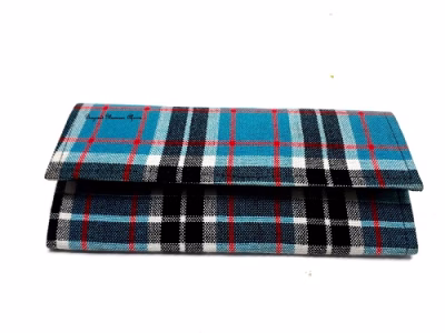 Ladies blue maasai clutch bag