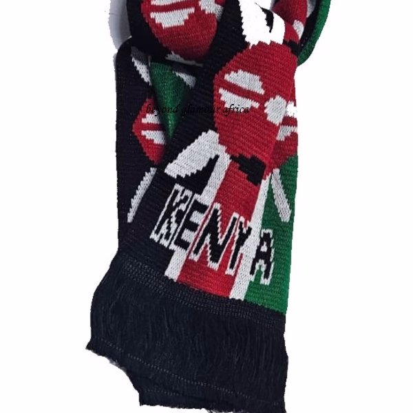 A Kenyan earrings and matching scarf combo