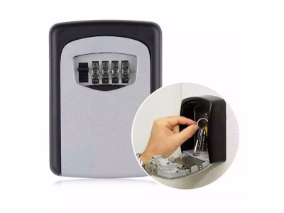 Wall mounted safe key box