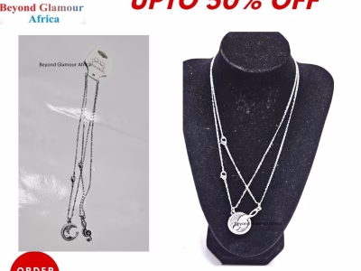 Couple music note silver necklace very fashionable to have