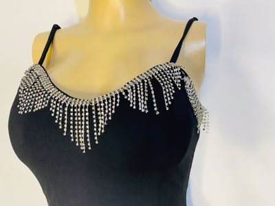 Black dress with diamonds Sizes 6-8-10
