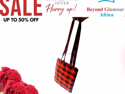 Ladies black and red sling bag very fashionable to have