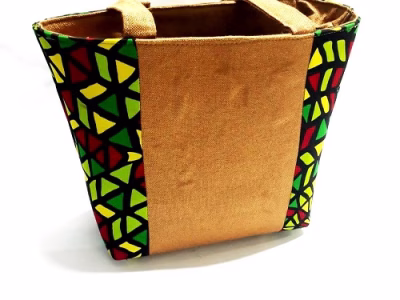 Women's Ankara basket bag easy and comfortable to carry