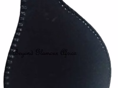 A brown leather mirror very fashionable to have