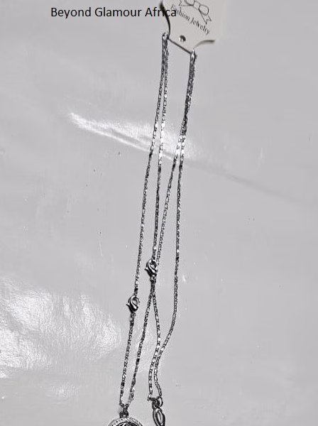 Couple music note silver necklace very fashionable to have