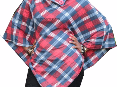 Women's multi colored poncho