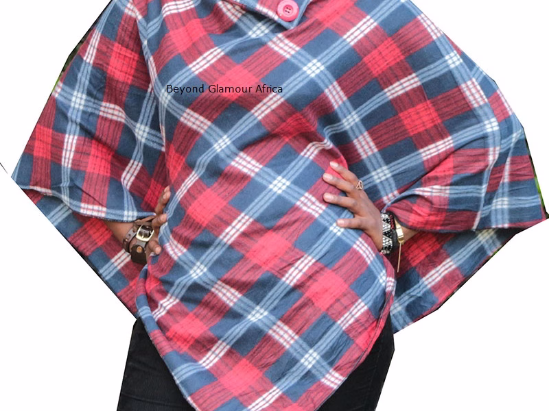 Women's multi colored poncho