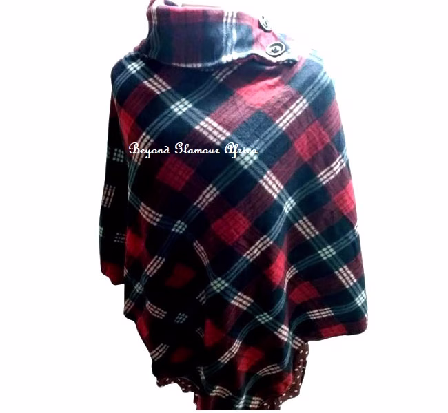 Women's multi colored poncho