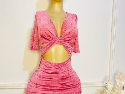 Pink tshirt dress Sizes 8-10-12
