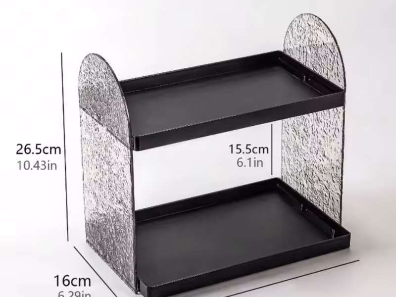 Acrylic cosmetics organizer