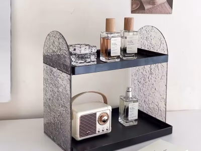 Acrylic cosmetics organizer