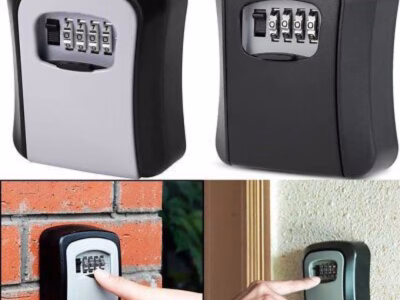 Wall mounted safe key box