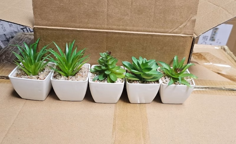 Artificial decor succulents