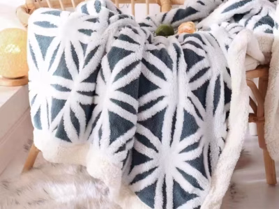 Thick Sherpa throw blankets