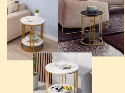 2 tier luxury side table