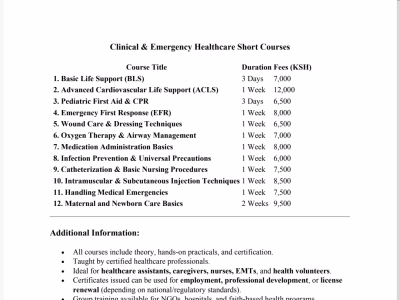 Short courses