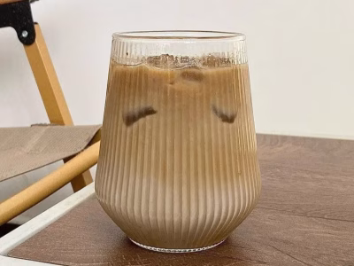 Custom Striped Borosilicate Glass cup.High Temperature Transparent glass cup.