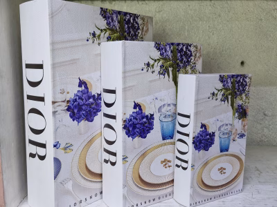 Custom Artificial Designer Faux Books.