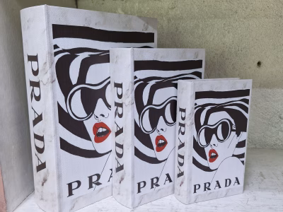 Custom Artificial Designer Faux Books.