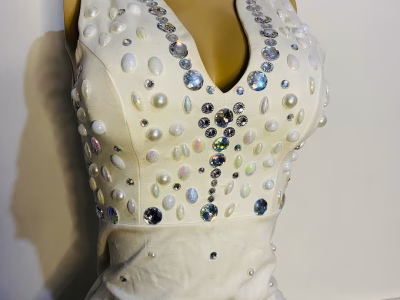 White pearl dress Sizes 4-6-8