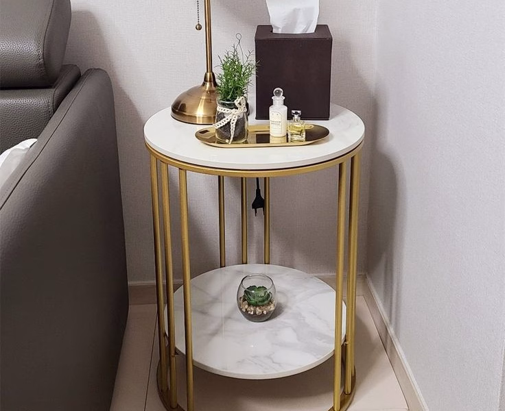 2 tier luxury side table