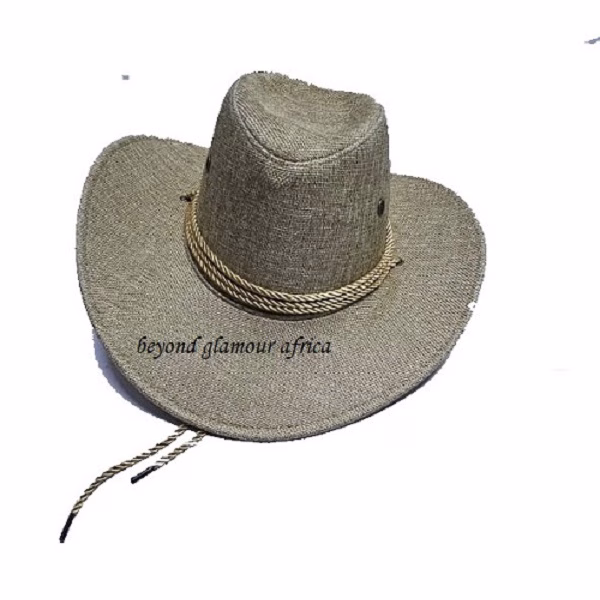 Men's grey cowboy hat very fashionable to have