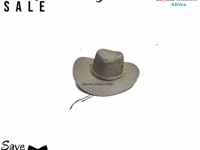 Men's grey cowboy hat very fashionable to have