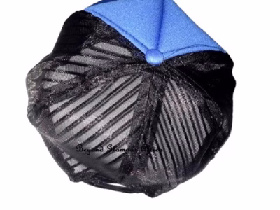A blue Manchester United mesh cap very fashionable to have