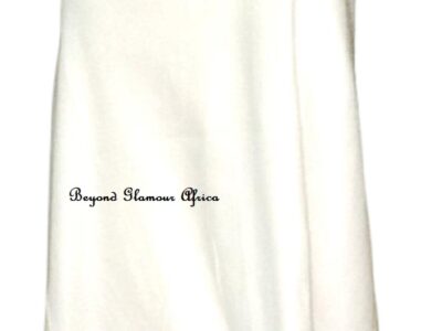 Ladies white Ankara poncho very fashionable to have