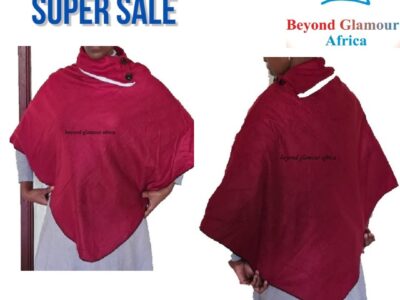 Ladies maroon poncho very warm to have