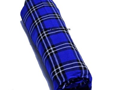 A royal blue maasai shuka very fashionable and durable to have