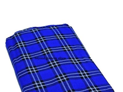 A royal blue maasai shuka very fashionable and durable to have