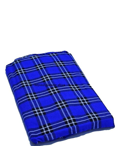 A royal blue maasai shuka very fashionable and durable to have