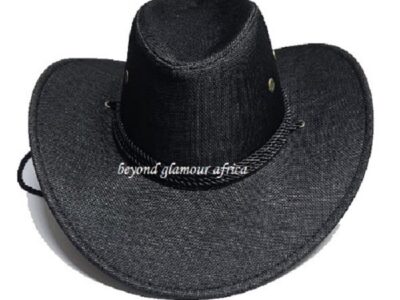 Men's black cowboy hat very fashionable to have