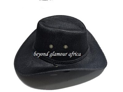 Men's black cowboy hat very fashionable to have