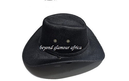 Men's black cowboy hat very fashionable to have
