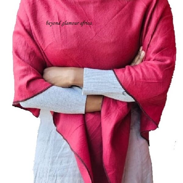 Ladies maroon poncho very warm to have