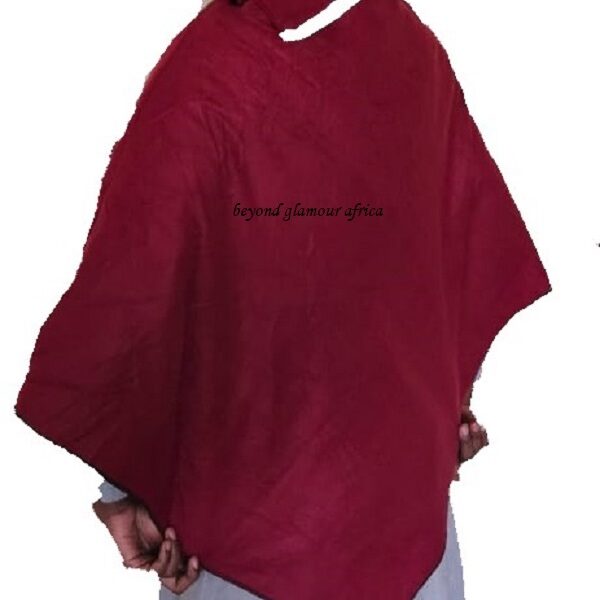 Ladies maroon poncho very warm to have