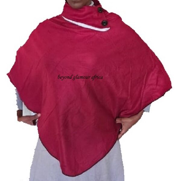 Ladies maroon poncho very warm to have