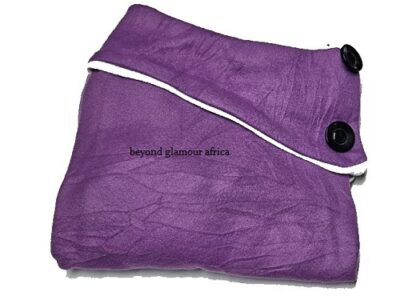 Ladies purple poncho very fashionable and durable to have.