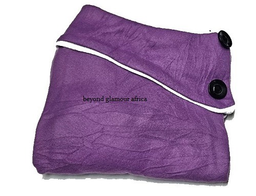 Ladies purple poncho very fashionable and durable to have.
