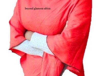 Ladies red cotton poncho very fashionable to have