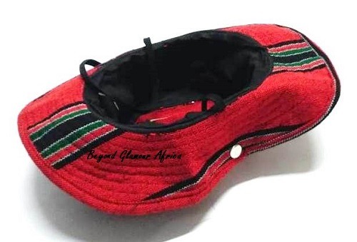 A multicolored sunhat very fashionable and comfortable to have