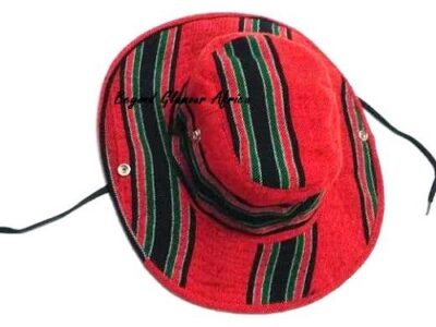 A multicolored sunhat very fashionable and comfortable to have